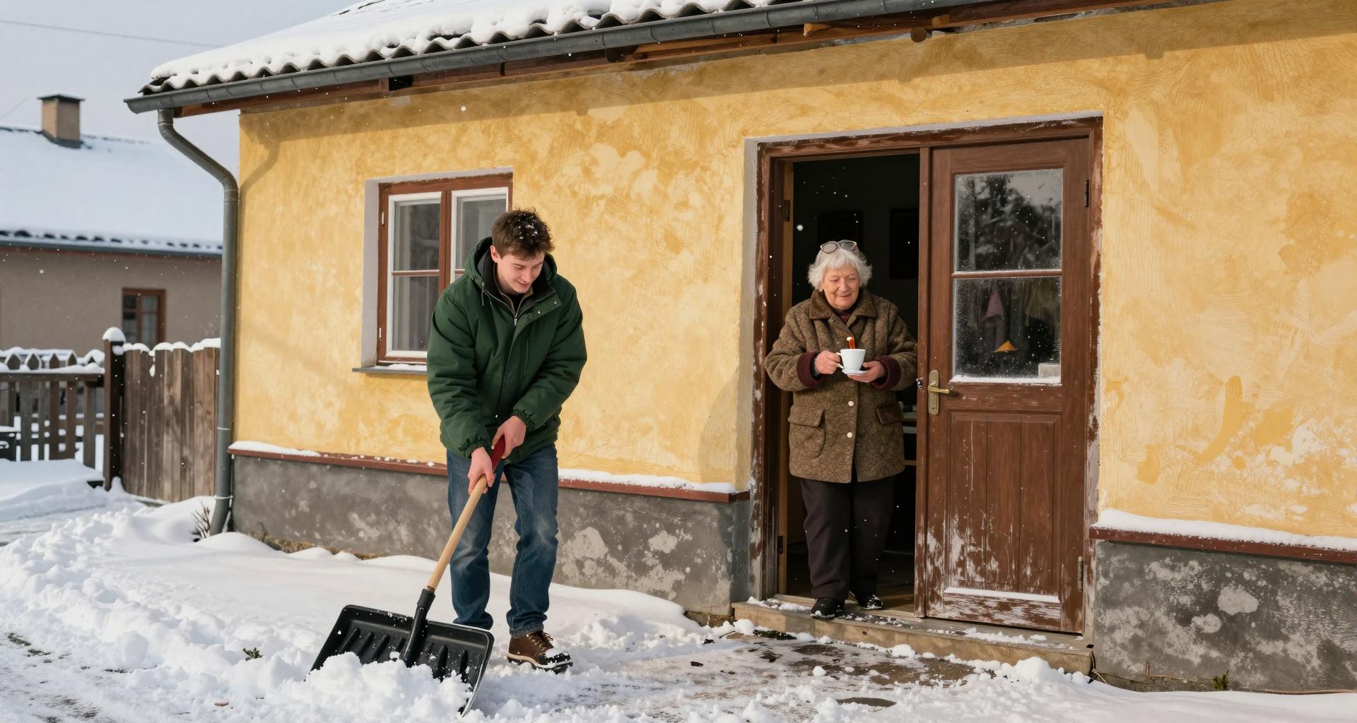 Pomoc dla seniora - jak sąsiedzi mogą pomóc zimą